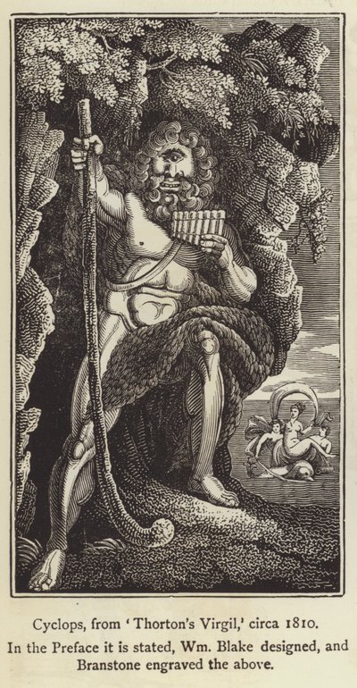 Zyklop aus Thorntons Virgil, ca. 1810 von English School