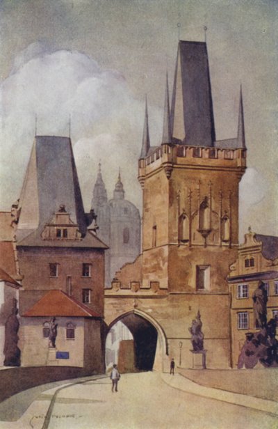 Tschechoslowakei: Prag, Karlsbrücke von English School