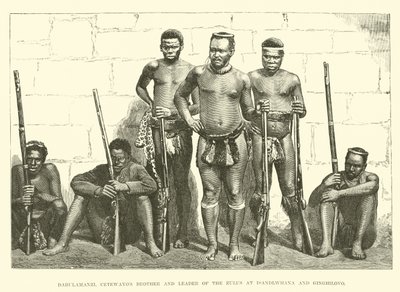 Dabulamanzi, Cetewayos Bruder und Anführer der Zulus bei Isandlwhana und Ginghilovo von English School