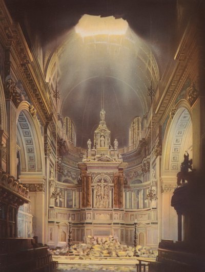Schäden im Inneren der St. Paul