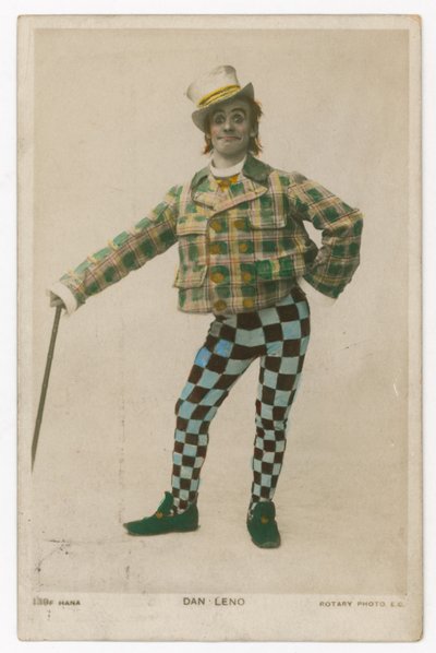 Dan Leno, König der Spaßmacher, hier als Idle Jack in Dick Whittington von English School