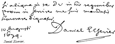 Daniel Elzevier von English School