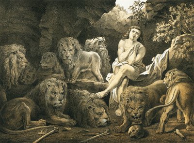 Daniel in der Löwengrube von English School