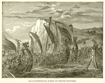 Dano-norwegische Flotte des zehnten Jahrhunderts von English School
