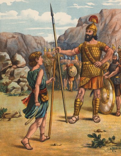 David und der Riese Goliath von English School