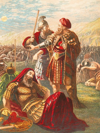 David verschont das Leben Sauls von English School