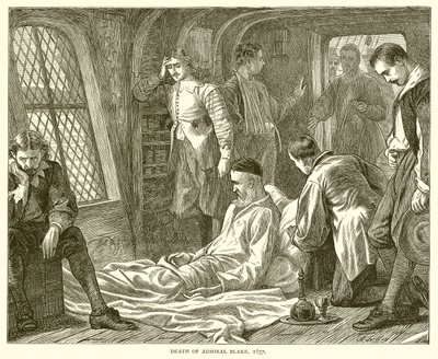 Tod von Admiral Blake, 1657 von English School