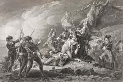 Tod von General Montgomery in der Schlacht von Quebec, 1775, aus 
