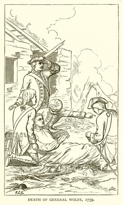 Tod von General Wolfe, 1759 von English School