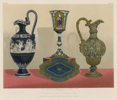 Dekoratives Porzellan von Alderman Copeland M P, Stoke-upon-Trent und London von English School