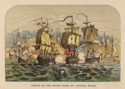 Niederlage der niederländischen Flotte durch Admiral Blake von English School