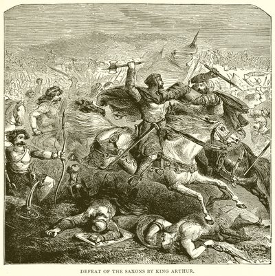 Niederlage der Sachsen durch König Artus von English School