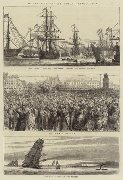 Abfahrt der Arktisexpedition von English School
