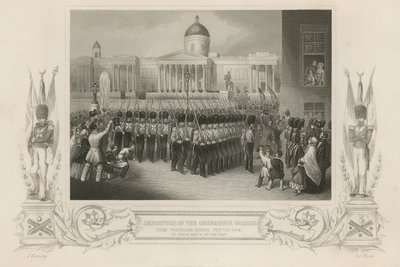 Abreise der Grenadier Guards vom Trafalgar Square von English School