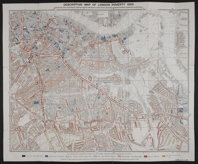 Descriptive Map of London Poverty, von Charles Booth von English School