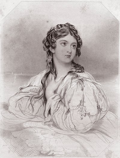 Desdemona, aus dem Stück Othello, „Galerie der Frauen von Shakespeare“. von English School
