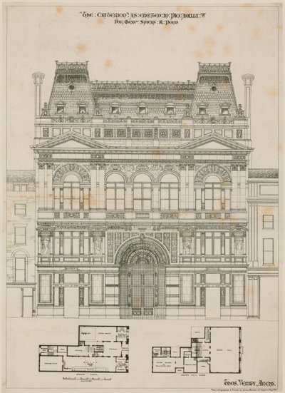 Entwurf für das Criterion Theatre, London von English School