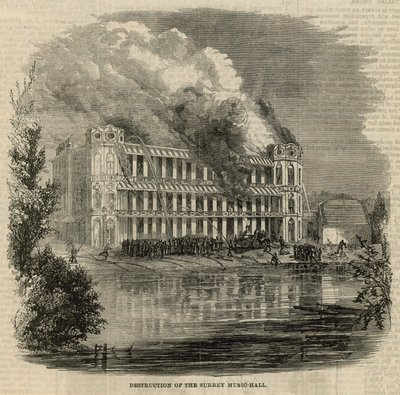 Zerstörung der Surrey Music Hall von English School