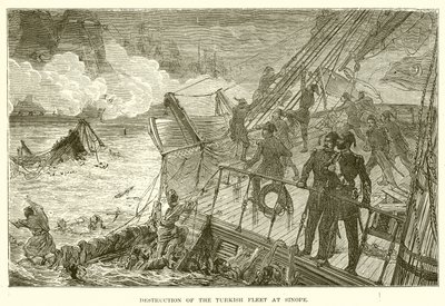 Zerstörung der türkischen Flotte bei Sinope von English School