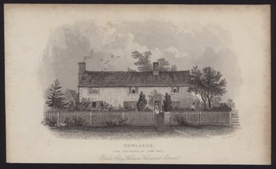 Dewlands, der Wohnsitz von John Ray, Black Notley, Witham Hundred, Essex von English School