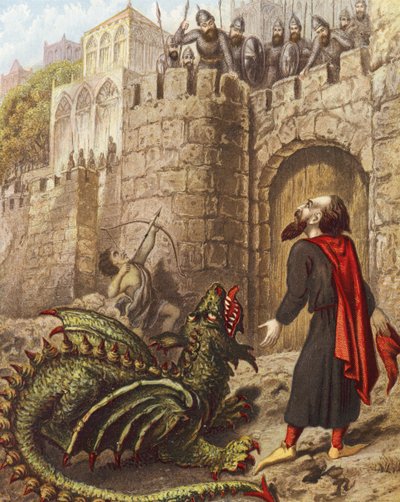 Diabolus, Ill-Pause und Tisiphone vor den Toren von Mansoul von English School