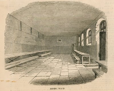 Speisesaal im Newgate-Gefängnis von English School
