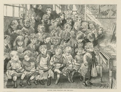 Mittagszeit - Warten auf die Suppe von English School
