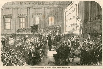 Preisverleihung an Schüler der Armenschule in Exeter Hall, Strand, London von English School