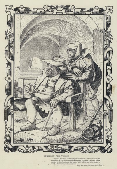 Dogberry und Verges, Viel Lärm um nichts, Akt IV, Szene 7 von English School