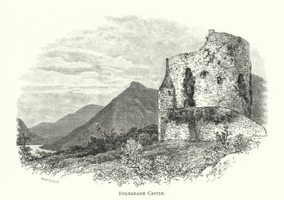 Dolbadarn Castle (Gravur) von English School