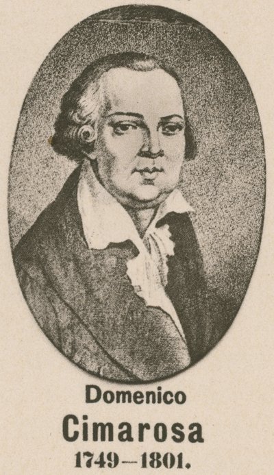 Domenico Cimarosa (Gravur) von English School
