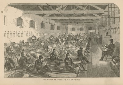Schlafsaal im Coldbath Fields Gefängnis von English School
