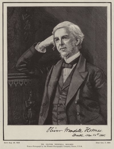 Dr Oliver Wendell Holmes (Gravur) von English School