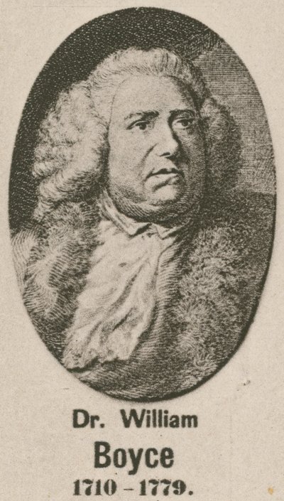 Dr William Boyce (Gravur) von English School