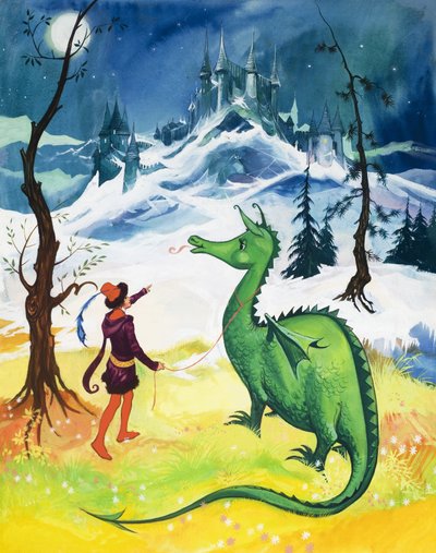 Drache an der Leine von English School