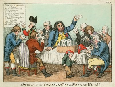 Zeichnung für den Zwölften Kuchen auf St Annes Hill von English School