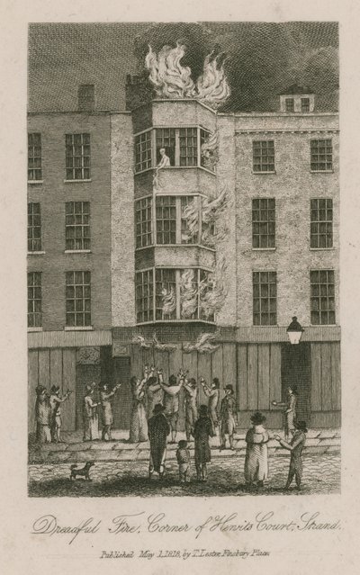 Schreckliches Feuer, Ecke Henrits Court, Strand von English School