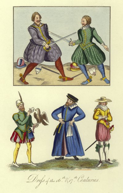 Kleidung des 16. und 17. Jahrhunderts von English School