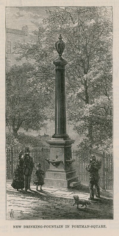 Trinkbrunnen auf dem Portman Square von English School