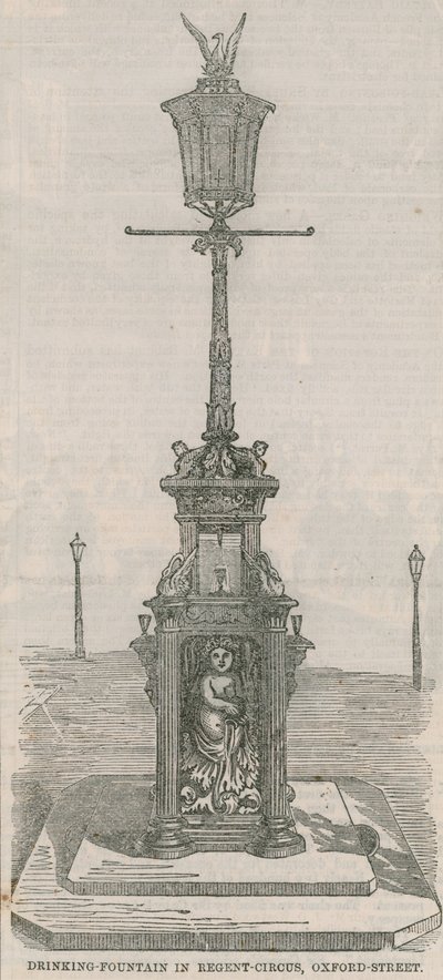 Trinkbrunnen im Regent Circus von English School