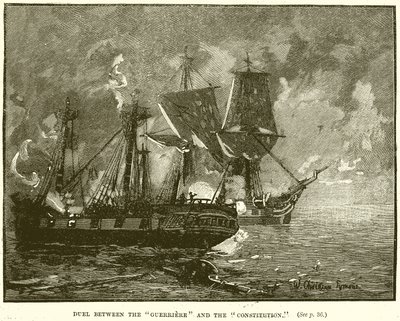 Duell zwischen der Guerriere und der Constitution von English School