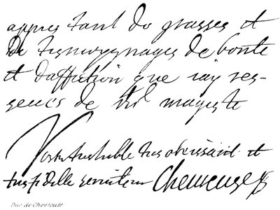 Herzog von Chevreuse von English School