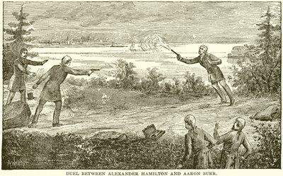 Duell zwischen Alexander Hamilton und Aaron Burr von English School