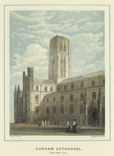 Durham Kathedrale, Nordwestansicht von English School