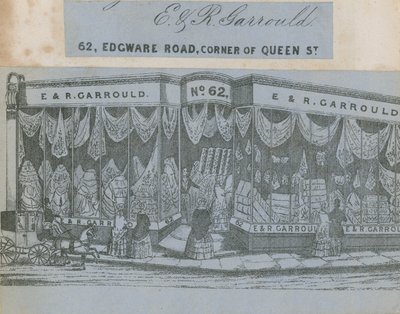 E & R Garrould, 62 Edgware Road, Ecke Queen Street, London von English School