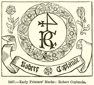 Frühe Druckermarken: Robert Coplande von English School