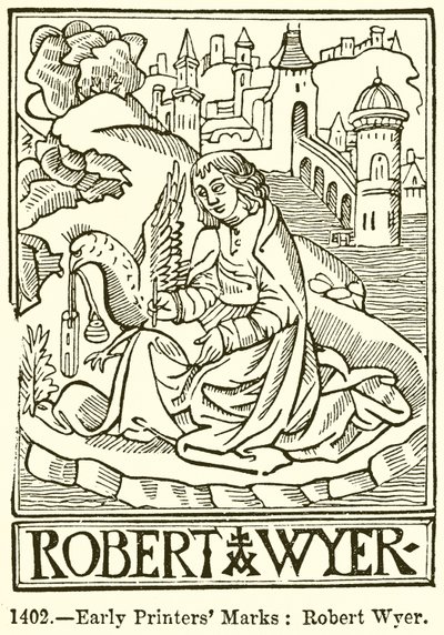 Frühe Druckermarken: Robert Wyer von English School