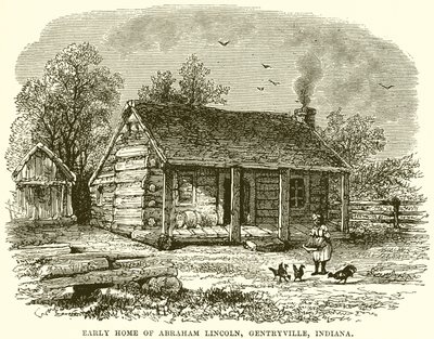 Frühes Zuhause von Abraham Lincoln, Gentryville, Indiana von English School