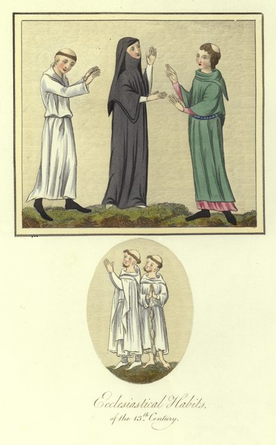 Kirchliche Gewänder des 13. Jahrhunderts von English School