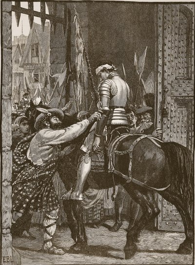 Edinburgh nach Flodden, Illustration aus Cassells Illustrierter Geschichte Englands von English School